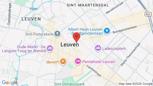 Apartments for rent i Leuven - kort over placeringen