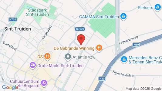 Apartments for rent i Sint-Truiden - kort over placeringen