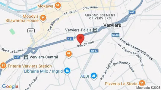 Apartments for rent i Verviers - kort over placeringen
