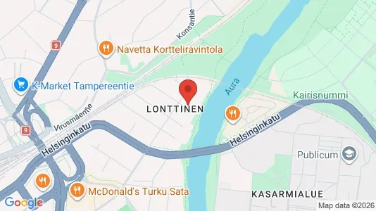 Apartments for rent i Turku - kort over placeringen