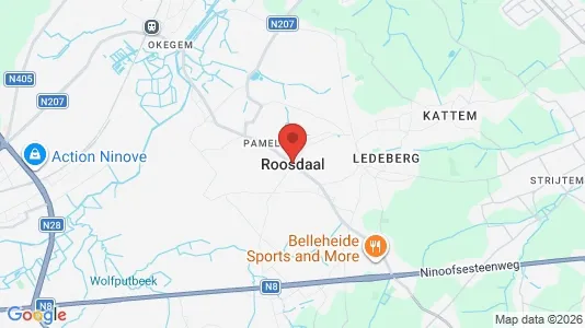 Houses for rent i Roosdaal - kort over placeringen