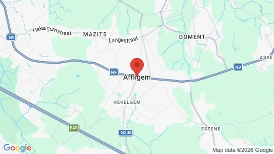 Rooms for rent i Affligem - kort over placeringen