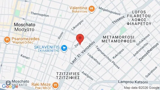 Apartments for rent i Kallithea - kort over placeringen