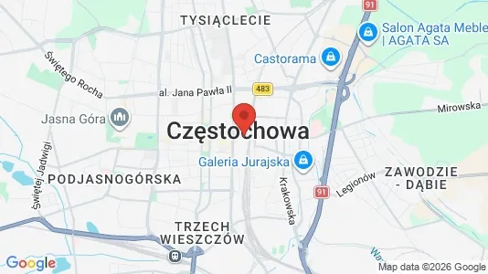 Apartments for rent in Częstochowa - Photo from Google Street View