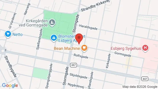 Apartments for rent i Esbjerg Center - kort over placeringen