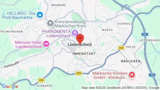 Apartments for rent i Märkischer Kreis - kort over placeringen