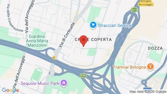 Apartments for rent i Bologna - kort over placeringen