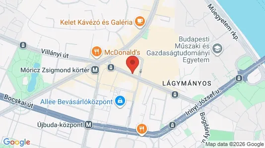 Apartments for rent i Budapest Újbuda - kort over placeringen