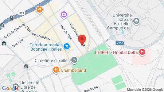 Apartments for rent i Brussels Elsene - kort over placeringen