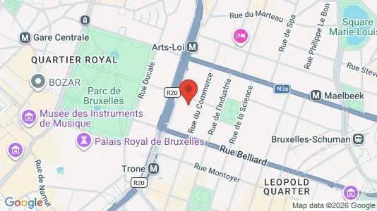Apartments for rent i Brussels Etterbeek - kort over placeringen