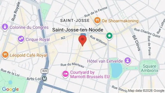 Apartments for rent i Brussels Sint-Joost-ten-Node - kort over placeringen