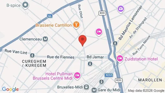 Apartments for rent i Brussels Anderlecht - kort over placeringen