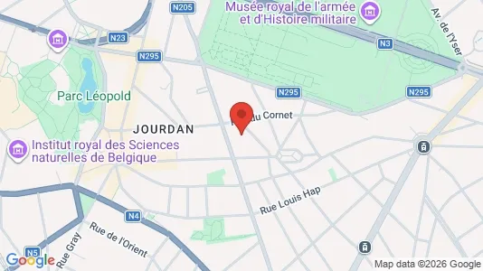 Apartments for rent i Brussels Etterbeek - kort over placeringen