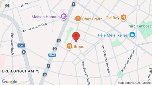 Apartments for rent i Brussels Elsene - kort over placeringen