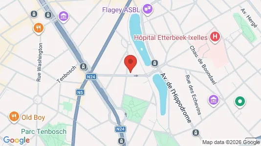 Apartments for rent i Brussels Elsene - kort over placeringen