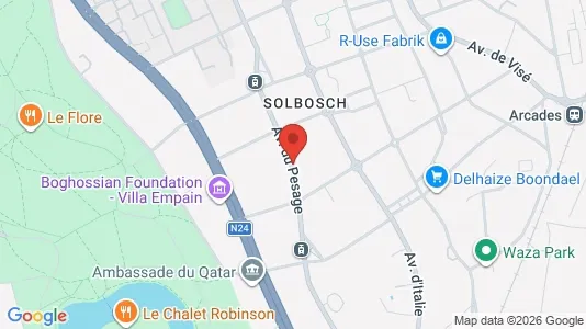 Apartments for rent i Brussels Elsene - kort over placeringen