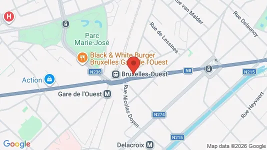 Apartments for rent in Brussels Sint-Jans-Molenbeek - Photo from Google Street View