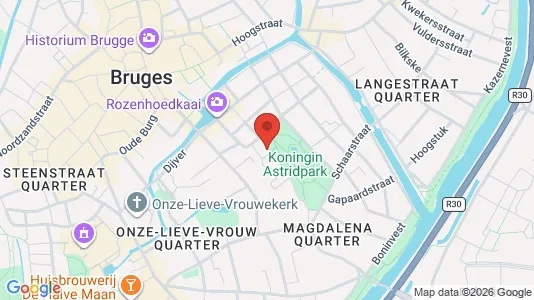 Apartments for rent i Brugge - kort over placeringen