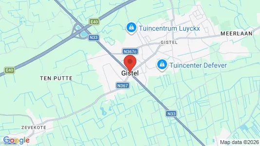 Houses for rent i Gistel - kort over placeringen