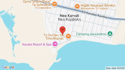 Apartments for rent i Kavala - kort over placeringen