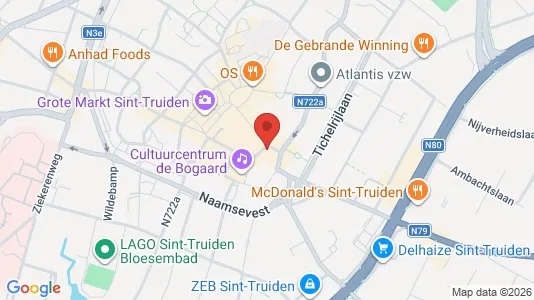 Apartments for rent i Sint-Truiden - kort over placeringen