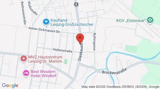 Apartments for rent i Leipzig - kort over placeringen