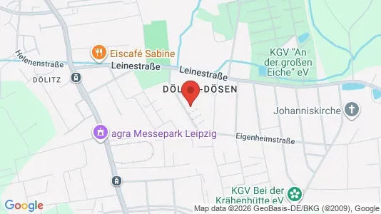 Apartments for rent i Leipzig - kort over placeringen