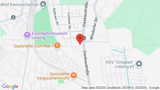 Apartments for rent i Leipzig - kort over placeringen