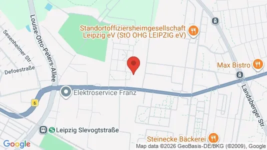 Apartments for rent i Leipzig - kort over placeringen