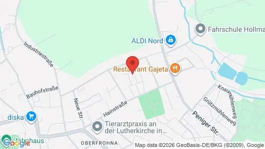 Apartments for rent i Zwickau - kort over placeringen