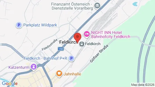 Apartments for rent i Feldkirch - kort over placeringen