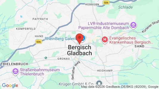 Apartments for rent i Rheinisch-Bergischer Kreis - kort over placeringen