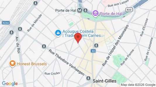 Apartments for rent i Brussels Sint-Gillis - kort over placeringen