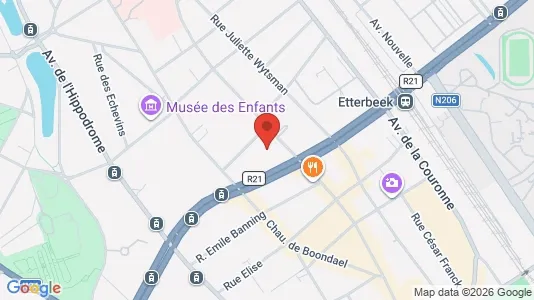 Apartments for rent i Brussels Elsene - kort over placeringen