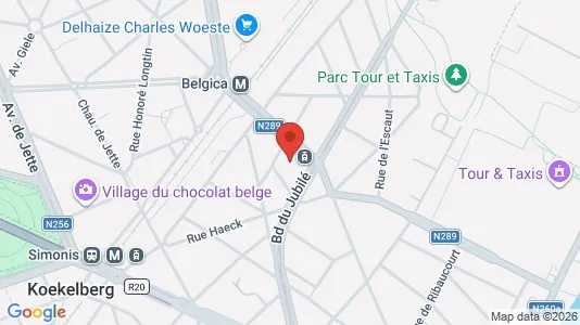 Apartments for rent i Brussels Sint-Jans-Molenbeek - kort over placeringen