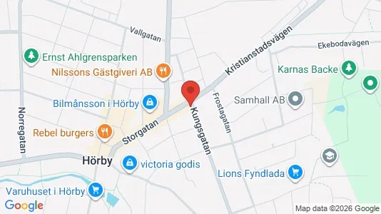 Apartments for rent i Höör - kort over placeringen