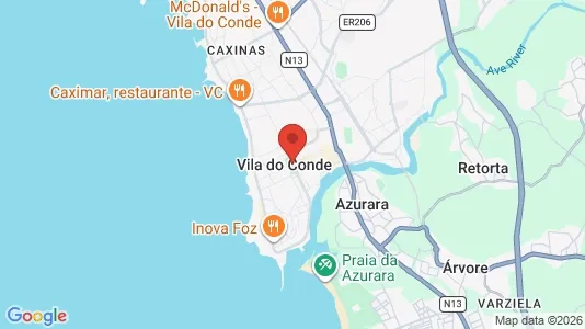 Apartments for rent i Vila do Conde - kort over placeringen