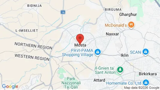 Apartments for rent i Il-Mosta - kort over placeringen