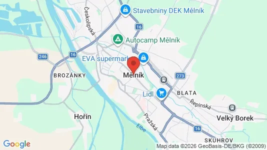 Apartments for rent in Mělník - Photo from Google Street View