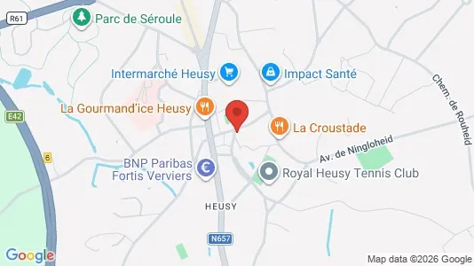 Apartments for rent i Verviers - kort over placeringen