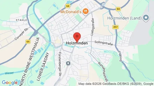 Houses for rent i Holzminden - kort over placeringen