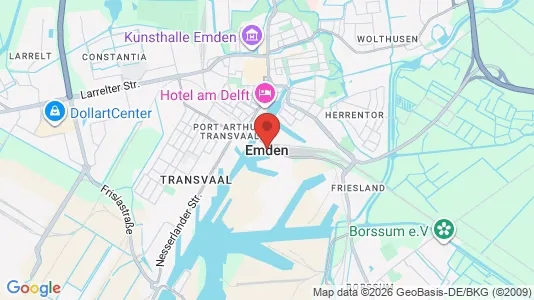 Apartments for rent i Emden - kort over placeringen