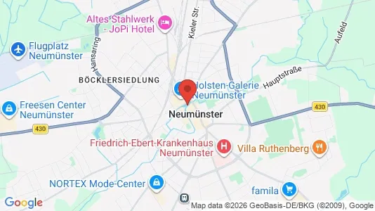 Apartments for rent i Neumünster - kort over placeringen