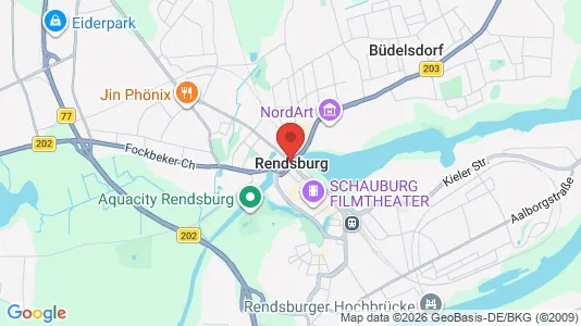 Apartments for rent i Rendsburg-Eckernförde - kort over placeringen