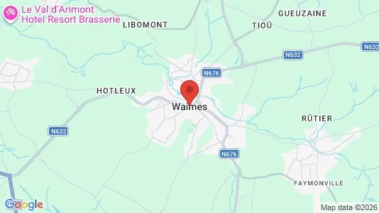 Apartments for rent i Weismes - kort over placeringen
