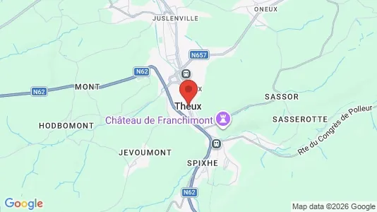 Houses for rent i Theux - kort over placeringen