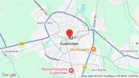 Apartments for rent i Euskirchen - kort over placeringen