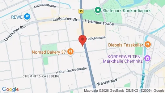 Apartments for rent in Chemnitz - Photo from Google Street View