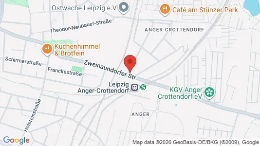 Apartments for rent i Leipzig - kort over placeringen
