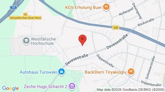 Apartments for rent i Gelsenkirchen - kort over placeringen